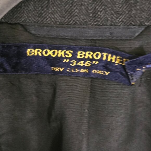 Brooks Brothers 346 Vintage Wool 3 Button Blazer Size 38 Long - Picture 4 of 6